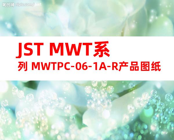 JST MWT系列 MWTPC-06-1A-R产品图纸